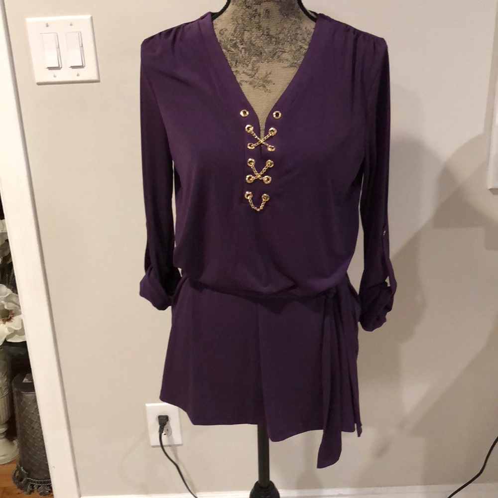 Micheal Kors Purple Top size M